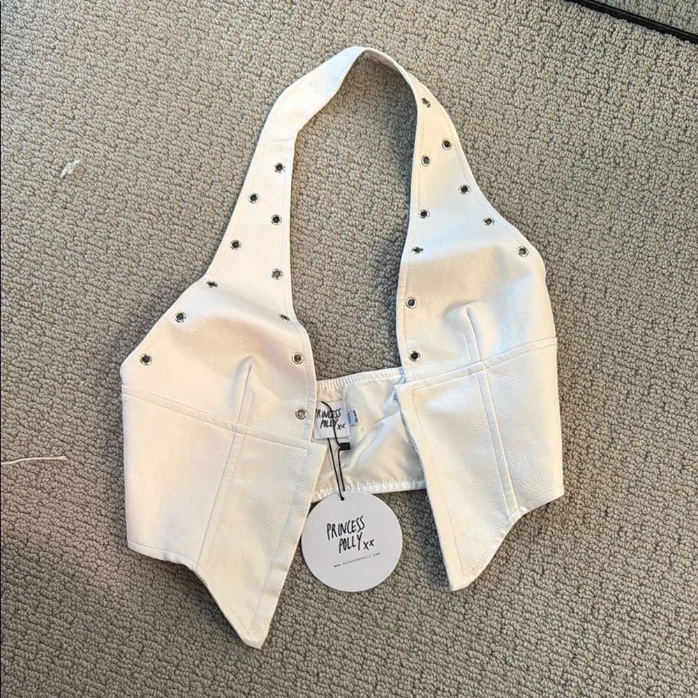 Princess Polly White Studded Leather Harness
